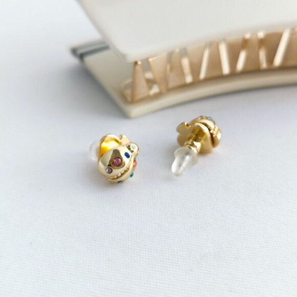 Kate Spade Nature Walk Ladybug Gold Multicolor Stud Earrings - Picture 4 of 4